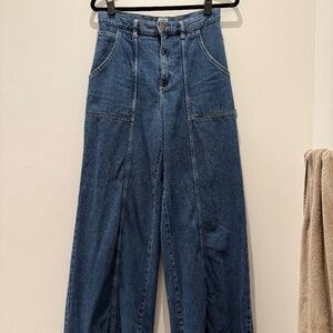 Wide leg jeans